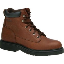 Work America Men's 6" Brawny Leather Work - 13 Brown Boot D