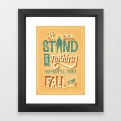 Framed Art Print | Make A Stand by Risa Rodil - Vector Black - X-Small-10x12 - Society6