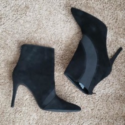 Nine West Shoes | New - Nine West Fifer Ankle Boots | Color: Black | Size: 10 found on Bargain Bro from poshmark, inc. for USD $35.72