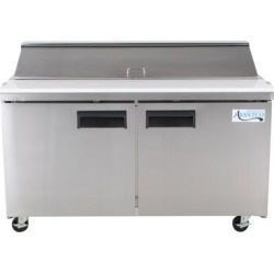 Avantco APT-60-HC 60" 2 Door Refrigerated Sandwich Prep Table