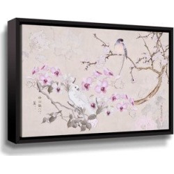Winston Porter Chinoiserie w/ Birds - Painting Canvas & Fabric in White, Size 24.0 H x 36.0 W x 2.0 D in | Wayfair DE5A68BAAE2A4DED9524AE20D35EFB1D found on Bargain Bro from Wayfair for USD $67.63