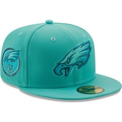 Men's New Era Mint Philadelphia Eagles 75 Seasons The Pastels 59FIFTY Fitted Hat found on Bargain Bro Philippines from nflshop.com for $44.99