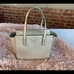 Kate Spade Bags | Kate Spade Jackson Medium Leather Satchel | Color: Gold | Size: Os found on Bargain Bro Philippines from poshmark, inc. for $60.00