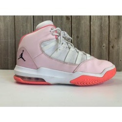 Nike Shoes | Nike Jordan Max Aura (Gs) Pinkwhite Aq9251-601 Girls Youth Shoe Size 6.5 | Color: Pink | Size: 6.5g