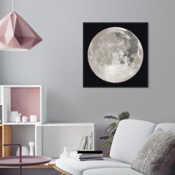 Oliver Gal 'Moon Light I SILVER' Astronomy Gray Wall Art Canvas Print found on Bargain Bro from Overstock for USD $147.43