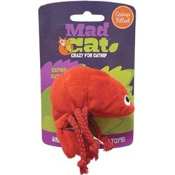 Mad Cat Pouncin' Prawn Cat Toy, .04 LB, Red / Black