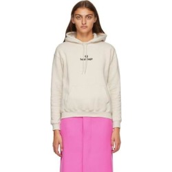 Beige Sponsor Logo Hoodie - Natural - Balenciaga Sweats