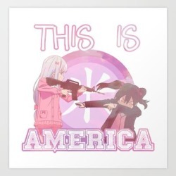 This Is America - Funny Anime Japanese Meme Aesthetic Art Print by Poser_boy - X-Small