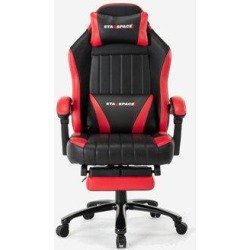 SAGZAO Computer Racing Chair w/ Adjustable Height & Inclination, Reclining Massage Game Chair w/ Footrest & Cushion Foam Padding in Red/Black found on Bargain Bro Philippines from Wayfair for $357.75