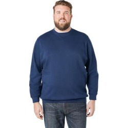 Men's Big & Tall Fleece Crewneck Sweatshirt by KingSize in Navy (Size 7XL) found on Bargain Bro from fullbeauty for USD $44.45