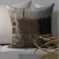 Orren Ellis Square Pillow Cover & Insert Polyester in Brown/Gray, Size 20.0 H x 20.0 W x 6.0 D in | Wayfair 6FB0C1EE98DF45E89714B89B87006BDF found on Bargain Bro Philippines from Wayfair for $81.99