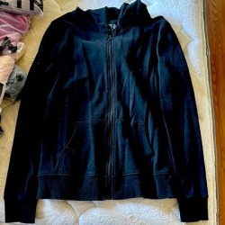 Victoria's Secret Sweaters | Black Hoodie | Color: Black | Size: M found on Bargain Bro from poshmark, inc. for USD $11.40