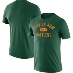 Men's Nike x LeBron James Green Florida A&M Rattlers Collection Legend Performance T-Shirt