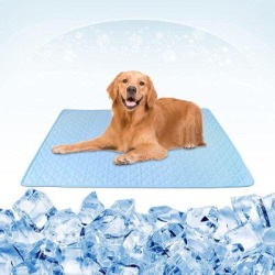 Tucker Murphy Pet™ Pet Cooling Mats For Dogs, Breathable Ice Silk Cooling Pet Dog, Portable Cooling Mat For Dogs in Blue | Wayfair found on Bargain Bro Philippines from Wayfair for $69.99