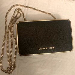 Michael Kors Bags | Michael Kors Crossbody | Color: Black/Gold | Size: Os found on Bargain Bro from poshmark, inc. for USD $60.80