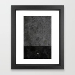 Framed Art Print | Dark Luxury Concrete by Andre Vieira - Vector Black - X-Small-10x12 - Society6