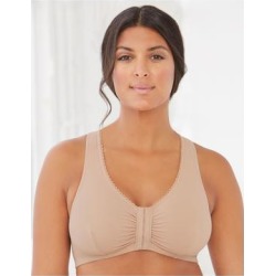Plus Size Women's Complete Comfort Cotton T-Back by Glamorise in Cafe (Size 48 DD/F) found on Bargain Bro from Ellos for USD $28.11