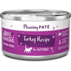 WholeHearted Grain-Free Turkey Recipe Pate Wet Kitten Food, 2.8 oz. found on Bargain Bro from petco.com for $0.89