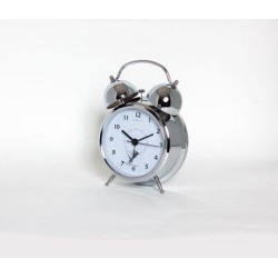Winston Porter Annemijn Tabletop Alarm Clock Metal in Gray/White, Size 8.62 H x 6.25 W x 2.62 D in | Wayfair 4C8E8BFC93354CCEB2C16FF1EC0C83BA found on Bargain Bro from Wayfair for USD $56.99