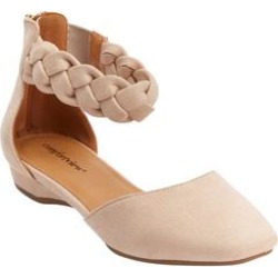 Extra Wide Width Women's The Rayna Flat by Comfortview in New Nude (Size 7 1/2 WW) found on Bargain Bro from SwimsuitsForAll.com for USD $83.59