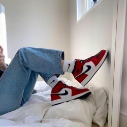 Nike Shoes | Air Jordan 1 Retro High Satin Snakeskin | Color: Black/Red | Size: 10