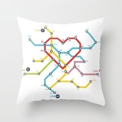 Home Where The Heart Is Couch Throw Pillow by Picomodi - Cover (16" x 16") with pillow insert - Indoor Pillow