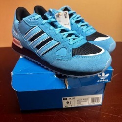 Adidas Shoes | Adidas Mens Blue Zx 750 Gw4210 Low Top Lace Up Running Shoes Sz Us 9.5 Or 11 | Color: Blue | Size: Various