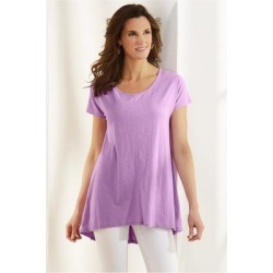 Women Calissa T-Shirt by Soft Surroundings, in African Violet size 1X (18-20)