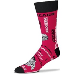 "For Bare Feet Chicago Blackhawks Wall to Crew Socks"