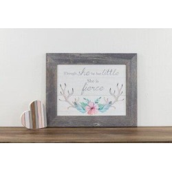 Trinx 'Though She be But Little' - Picture Frame Textual Art on Paper in Brown/Gray/Green, Size 13.0 H x 16.0 W x 1.0 D in | Wayfair found on Bargain Bro from Wayfair for USD $31.15