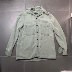Zara Tops | Military Shirt Zara Size Xs | Color: Gray/White | Size: Xs found on Bargain Bro Philippines from poshmark, inc. for $30.00