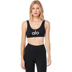 Alo Yoga Ambient Logo Bra - Black - Alo Yoga Lingerie