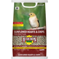 AUDUBON PARK Sunflower Hearts & Chips Wild Bird Food, 20 lbs.