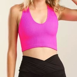 Free People Intimates & Sleepwear | Free People Movement Free Throw Active Bralette Size Xl | Color: Pink | Size: Xl