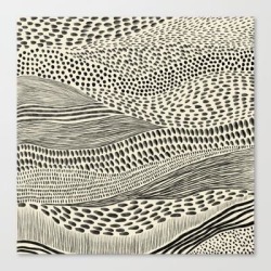 Hand Drawn Patterned Abstract Ii Canvas Print by Alisa Galitsyna - LARGE