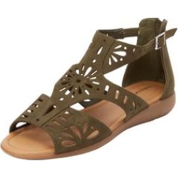 Women's The Milana Sandal By Comfortview by Comfortview in Dark Olive (Size 10 M) found on Bargain Bro Philippines from SwimsuitsForAll.com for $44.99