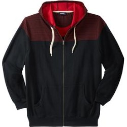 Men's Big & Tall Snow Lodge Hoodie by KingSize in Black (Size 6XL) found on Bargain Bro from fullbeauty for USD $47.30