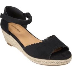 Extra Wide Width Women's The Charlie Espadrille by Comfortview in Black (Size 9 WW) found on Bargain Bro from Ellos for USD $83.59