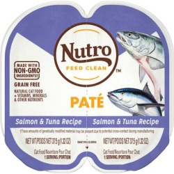 Nutro Perfect Portions Real Salmon and Tuna Pate Wet Cat Food, 2.64 oz.