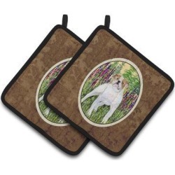 Red Barrel Studio® English Bulldog Potholder Polyester in Brown, Size 7.5 W in | Wayfair 18A5688600F14C16926F2743BEA7943F