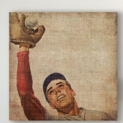 Winston Porter 'Vintage Sports VIII' Graphic Art Print on Wrapped Canvas & Fabric in Black, Size 35.0 H x 35.0 W x 2.0 D in | Wayfair found on Bargain Bro from Wayfair for USD $108.67