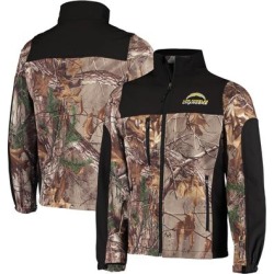 Men's Dunbrooke Realtree Camo/Black Los Angeles Chargers Circle Hunter Softshell Full-Zip Jacket found on Bargain Bro from nflshop.com for USD $94.99