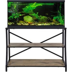 Aquatic Fundamentals Kyndall Laine Home 40/55 Gallon 3-Tier Swerved Front Leg Aquarium Stand, 77 LBS, Gray found on Bargain Bro from petco.com for USD $192.27