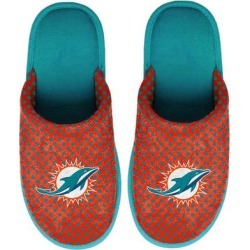 Women's Miami Dolphins FOCO Big Logo Scuff Slippers