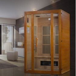 Dynamic Infrared Maxxus Dual Tech 2 Person FAR Sauna in Brown, Size 75.0 H x 48.0 W x 42.0 D in | Wayfair WF-MX-J206-02S found on Bargain Bro from Wayfair for USD $1,754.50