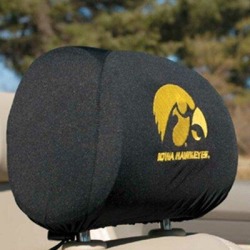 NeoPlex NCAA Car Head Rest Covers in Black/Yellow, Size 9.0 H x 12.0 W x 1.0 D in | Wayfair K82024= found on Bargain Bro from Wayfair for USD $34.19
