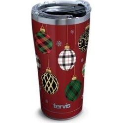 Tervis Tumbler Tervis Christmas Holiday Ornaments - Insulated Tumbler Cup - 30oz, Stainless Steel in Gray/Red | Wayfair 1359568