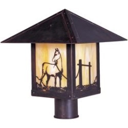 Arroyo Craftsman Timber Ridge 15 Inch Tall 1 Light Outdoor Post Lamp - TRP-16AS-TN-RC found on Bargain Bro Philippines from Capitol Lighting for $980.00