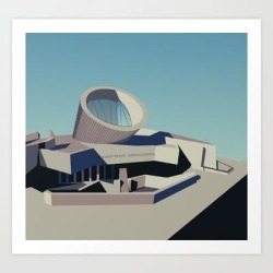 Soviet Modernism: Youth Metro Station In Yerevan, Armenia Art Print by Nvard Yerkanian - X-Small