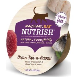 Rachael Ray Nutrish Natural Grain Free Ocean Fish-A-Licious Wet Cat Food, 2.8 oz.